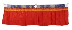 Fensterbehang aus Nepal, rot 02, 100 cm