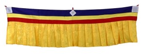 Fensterbehang aus Nepal, gelb 01, 100 cm
