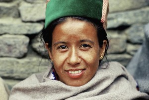 Poster 30 X 45 cm, Frau aus Kalpa, Indien