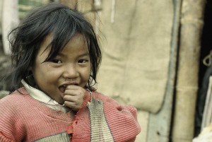 Grußkarte, Junge aus Lamayuru, Ladakh, Indien