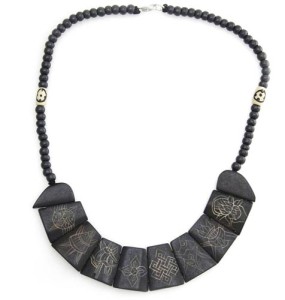 Yak-Horn Kette "Eight Lucky Symbols"