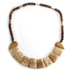 Yak-Horn Kette "Eight Lucky Symbols"