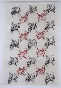 Lokta Papier-Bogen, Druck, Drachen