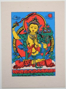Grußkarte, Manjushri