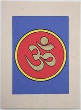 Grußkarte, "Om Zeichen"