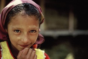 Poster 30 X 45 cm, Mädchen aus Manali, Indien