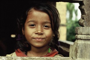 Poster 20 X 30 cm, Mädchen aus Panauti, Nepal
