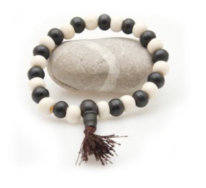 Handmala, Horn, schwarz/weiß