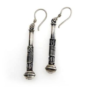 Silber-Ohrringe aus Nepal, Sterlingsilber (925)