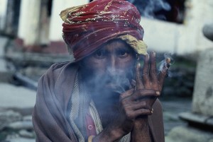 Grußkarte, Sadhu, Kedarnath, Indien