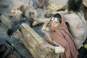 Poster 30 X 45 cm, Sadhu in Pashupatinath, Nepal