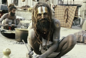 Poster 20 X 30 cm, Sadhu in Pashupatinath, Nepal