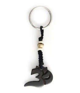 Schlüsselanhänger, Yak-Horn, Om Zeichen 5