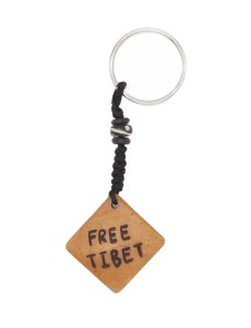 Schlüsselanhänger, Yak-Horn, Free Tibet
