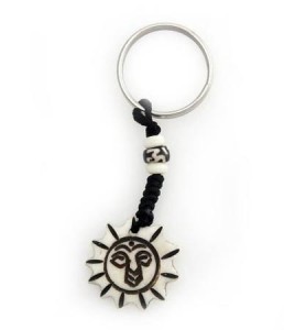 Schlüsselanhänger, Yak-Horn, Sonne