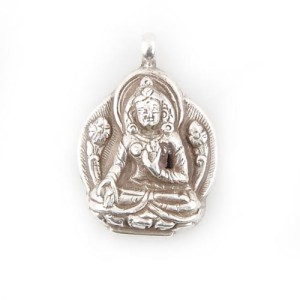 Weiße Tara Anhänger aus Nepal, Sterlingsilber (925)