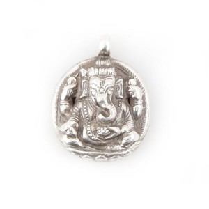 Ganesh Anhänger aus Nepal, Sterlingsilber (925)