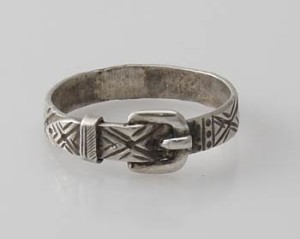 Gürtelring Sterlingsilber (925) aus Nepal, Innendurchmesser 19,5 mm.