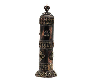 Räucherstäbchenbox mit Stäbchenhalter, verschiedene Symbole, Nepal