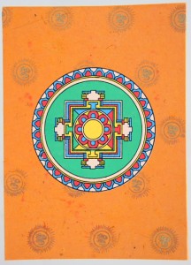 Mandala-Tagebuch aus Nepal, orange