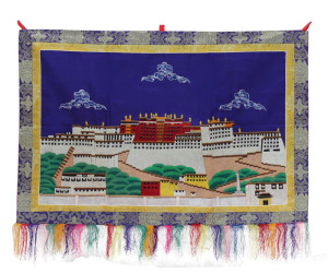 Potala Wandbehang aus Nepal, 163 x 90 cm