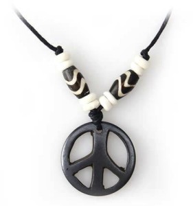 Yak Horn Anhänger - Tibet-Style, Peace 3