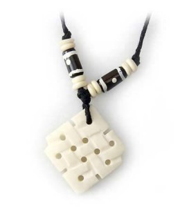 Yak Horn Anhänger - Tibet-Style, Endloser Knoten 2