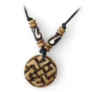 Yak Horn Anhänger - Tibet-Style, Endloser Knoten 4