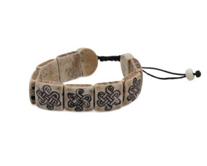 Yak Horn Armband "Endloser Knoten" aus Nepal