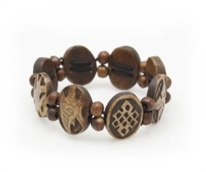 Yak Horn Armband "Eight Lucky Symbols" aus Nepal