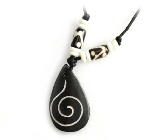 Yak Horn Anhänger - Tibet-Style, Nepal Design 5