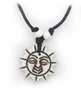 Yak Horn Anhänger, Sonne 3