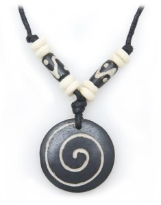 Yak Horn Anhänger - Tibet-Style, Nepal Design 4