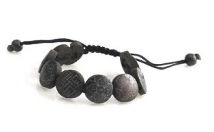 Yak Horn Armband "Eight Lucky Symbols" aus Nepal