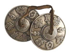 Zimbeln, Glückssymbole, Nepal, ca. 200 g.