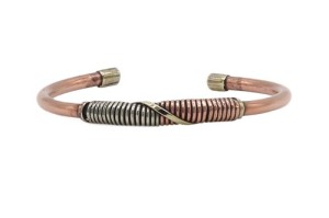 Drei Metalle Armreif, schmall, Nepaldesign 3