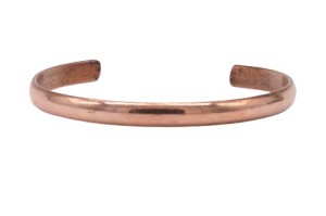 Schlichter Armreif aus Kupfer, schmal