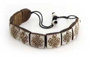 Yak Horn Armband "Endloser Knoten" aus Nepal