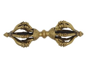 Messing Dorje (Vajra) aus Nepal, 245 g.