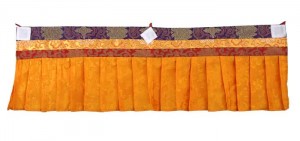 Fensterbehang aus Nepal, orange 02, 100 cm