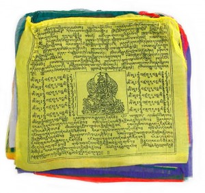 Gebetsfahnen aus Nepal, groß, Gesundheit/Schutz, Wohlstand/Glück, Frieden, Erfolg und Wissen - Länge ca. 8,75 m