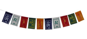 Tibetische Gebetsfahnen – 5 Farben, 10 Flaggen Pro Rolle, Ca. 11,4x10,9 Cm, Aus Nepal