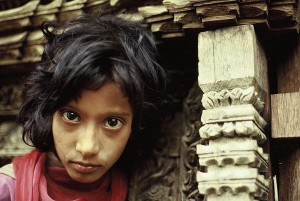 Poster 20 X 30 cm, Mädchen aus Panauti, Nepal