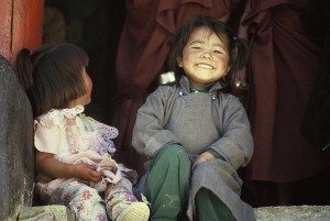 Poster 20 X 30 cm, Mädchen aus Phyang, Ladakh, Indien