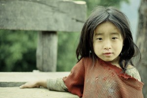 Poster 20 X 30 cm, Mädchen aus Yuksom, Sikkim, Indien
