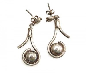 Silber-Ohrringe aus Nepal, Sterlingsilber (925)