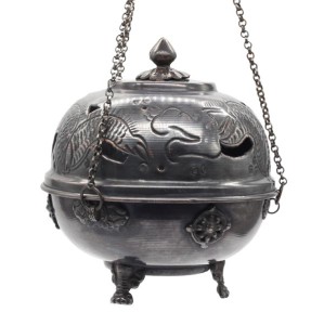 Räucherschale mit Drachen aus Nepal