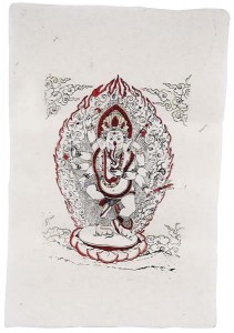 Lokta-Papier-Bogen, Druck, Ganesh 2