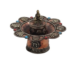 Räucherstäbchenhalter, Glückssymbole, Buddha, Nepal