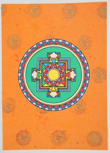 Mandala-Tagebuch aus Nepal, orange